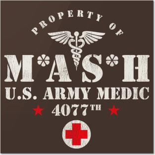 MASH 4077 Vintage Logo Posters and Art